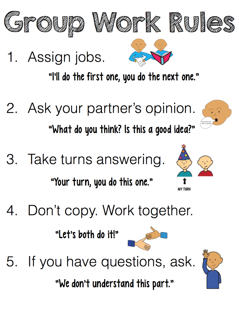 Group Work Rules Free Download The Autism Helper