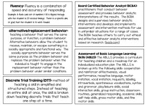 ABA 101: Common Terms & Lingo - The Autism Helper