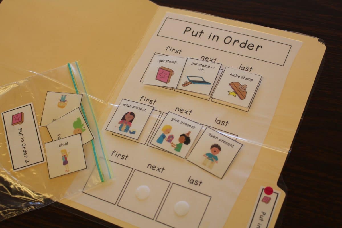 File Folder Activities to Work on Sequencing - The Autism Helper