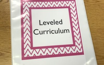 Organizing the Leveled Daily Curriculum