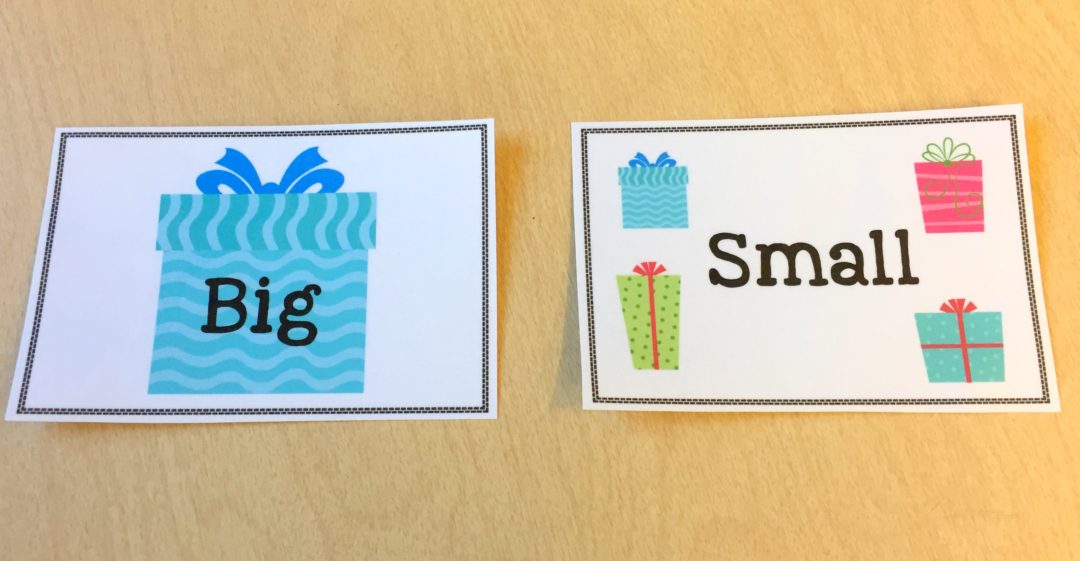 FREE Big/Small Christmas Sorts! - The Autism Helper