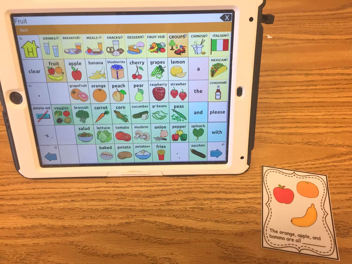 Using AAC with Task Cards! - The Autism Helper