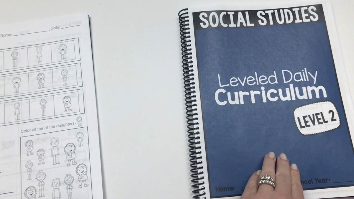 Social Studies Leveled Daly Curriculum The Autism Helper