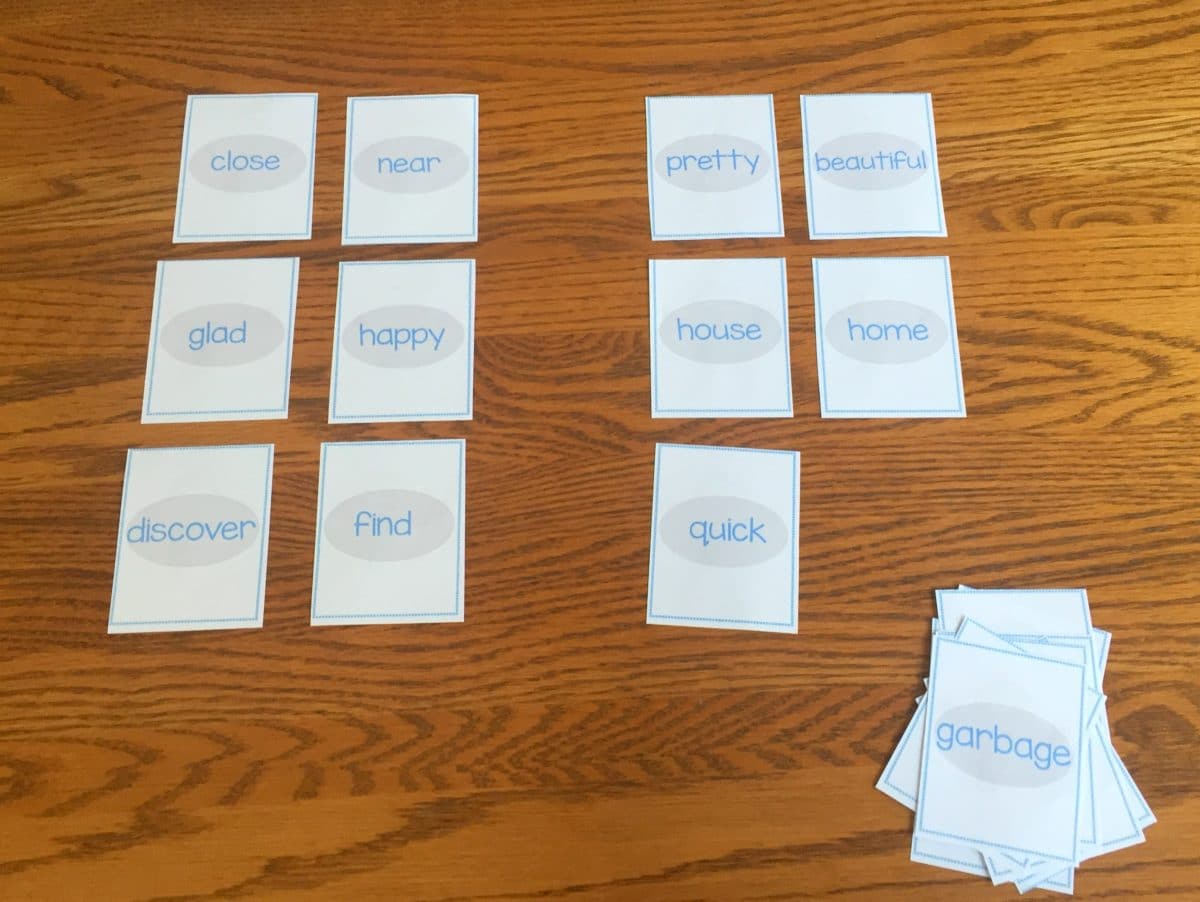 Free Snowman Synonym and Antonym Matching Game The Autism Helper