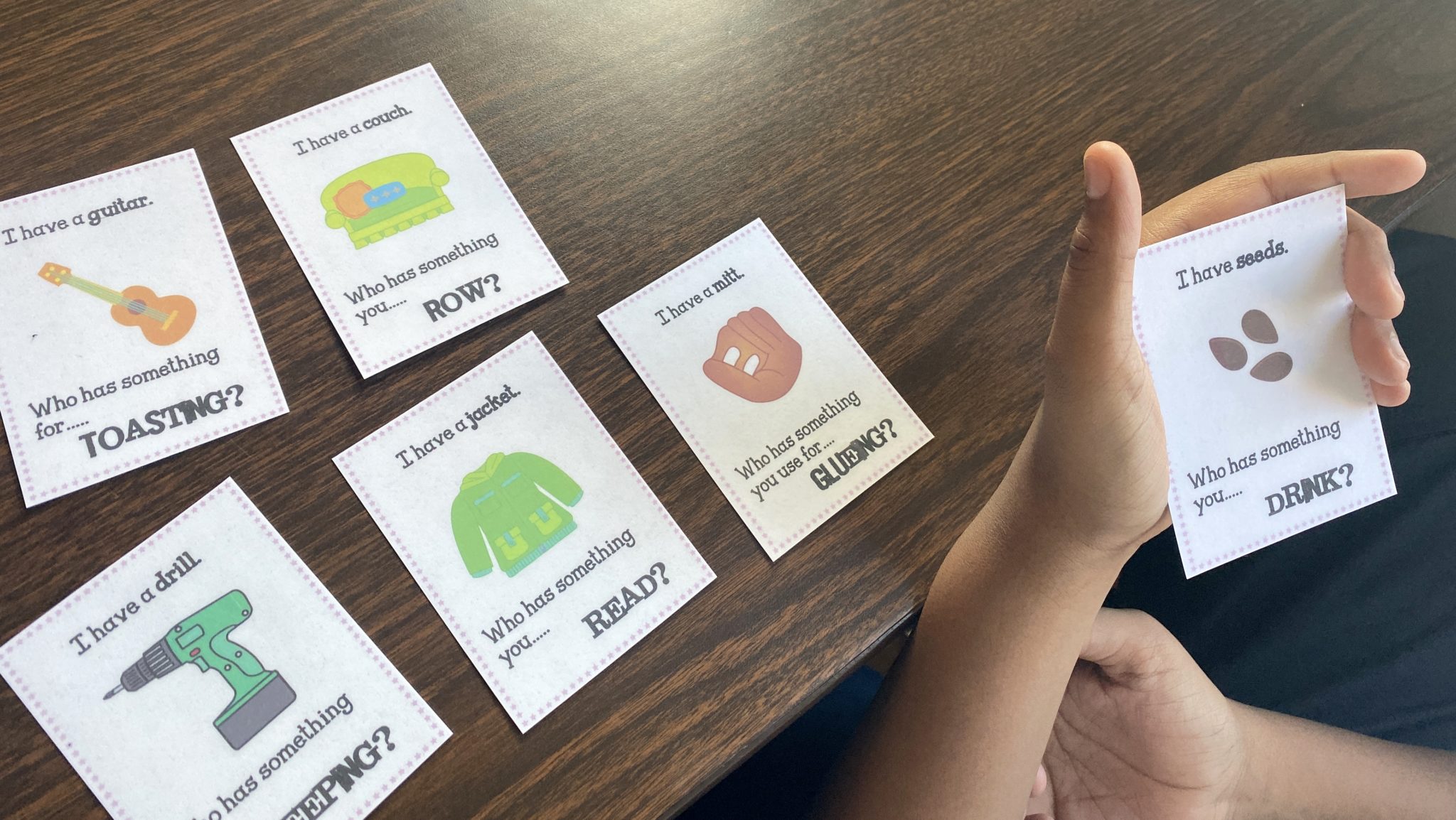Function Game Card Having Fun with Feature and Function Concepts - The Autism Helper