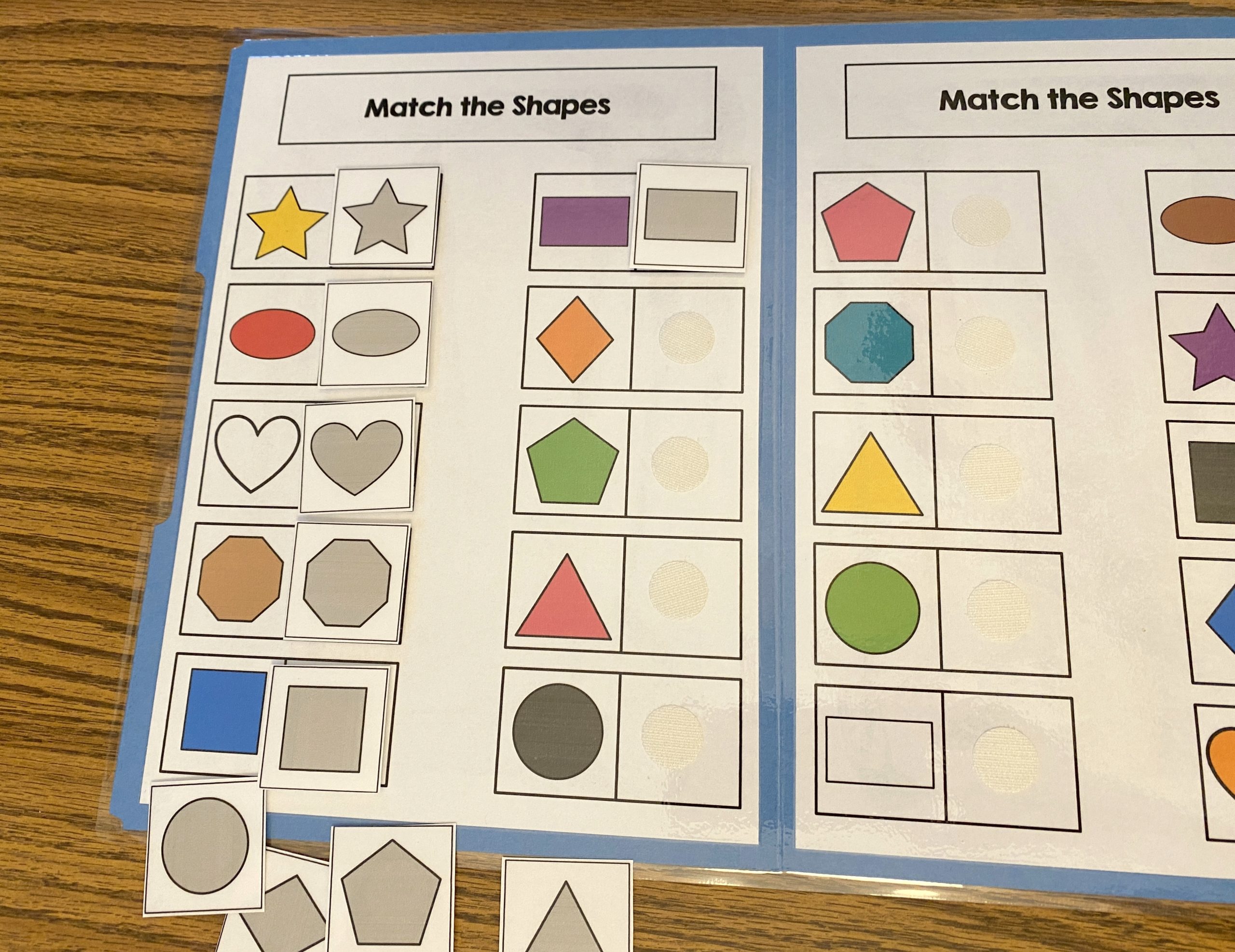 Shape Themed File Folder Activities - The Autism Helper