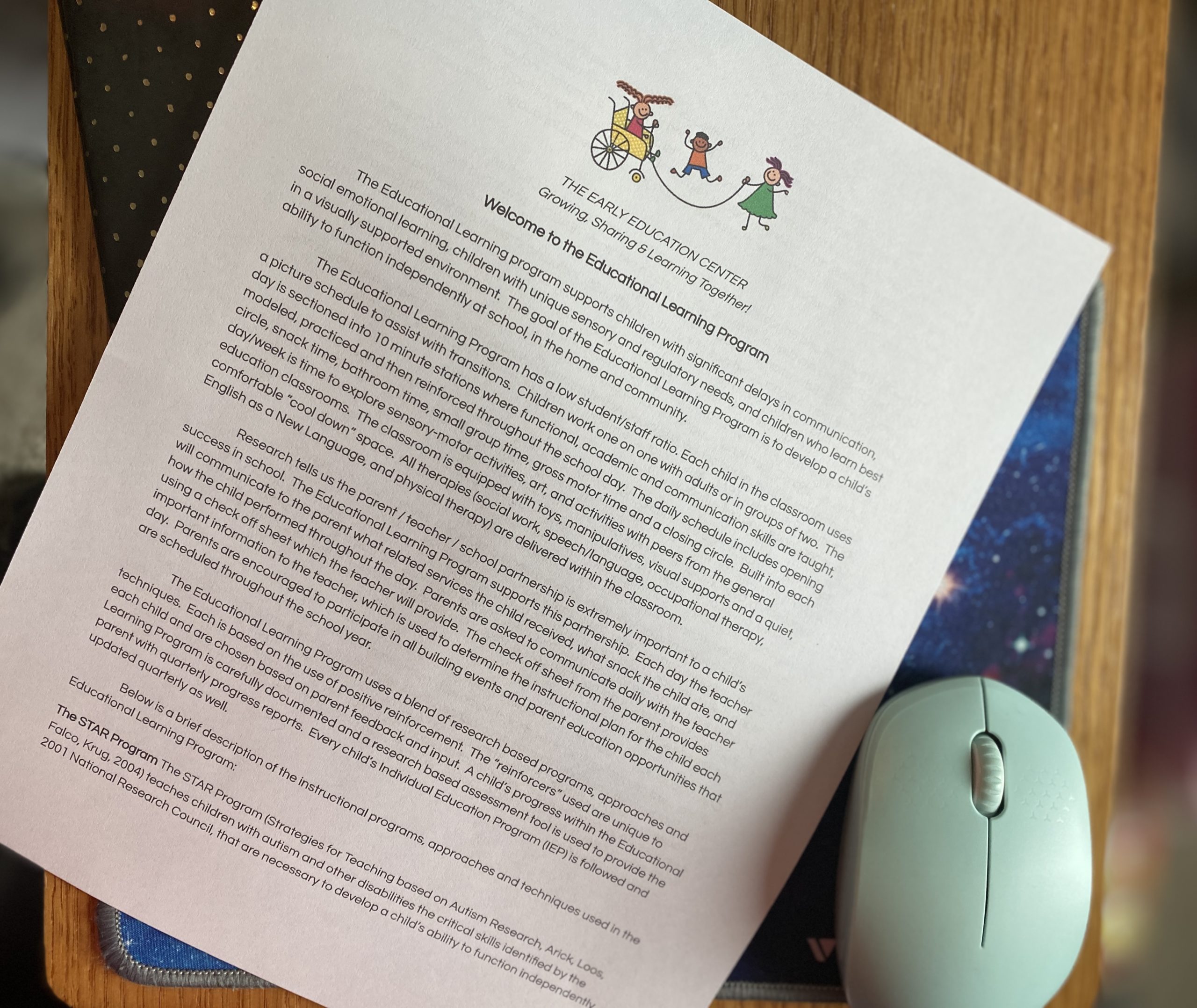 collecting data welcome letter