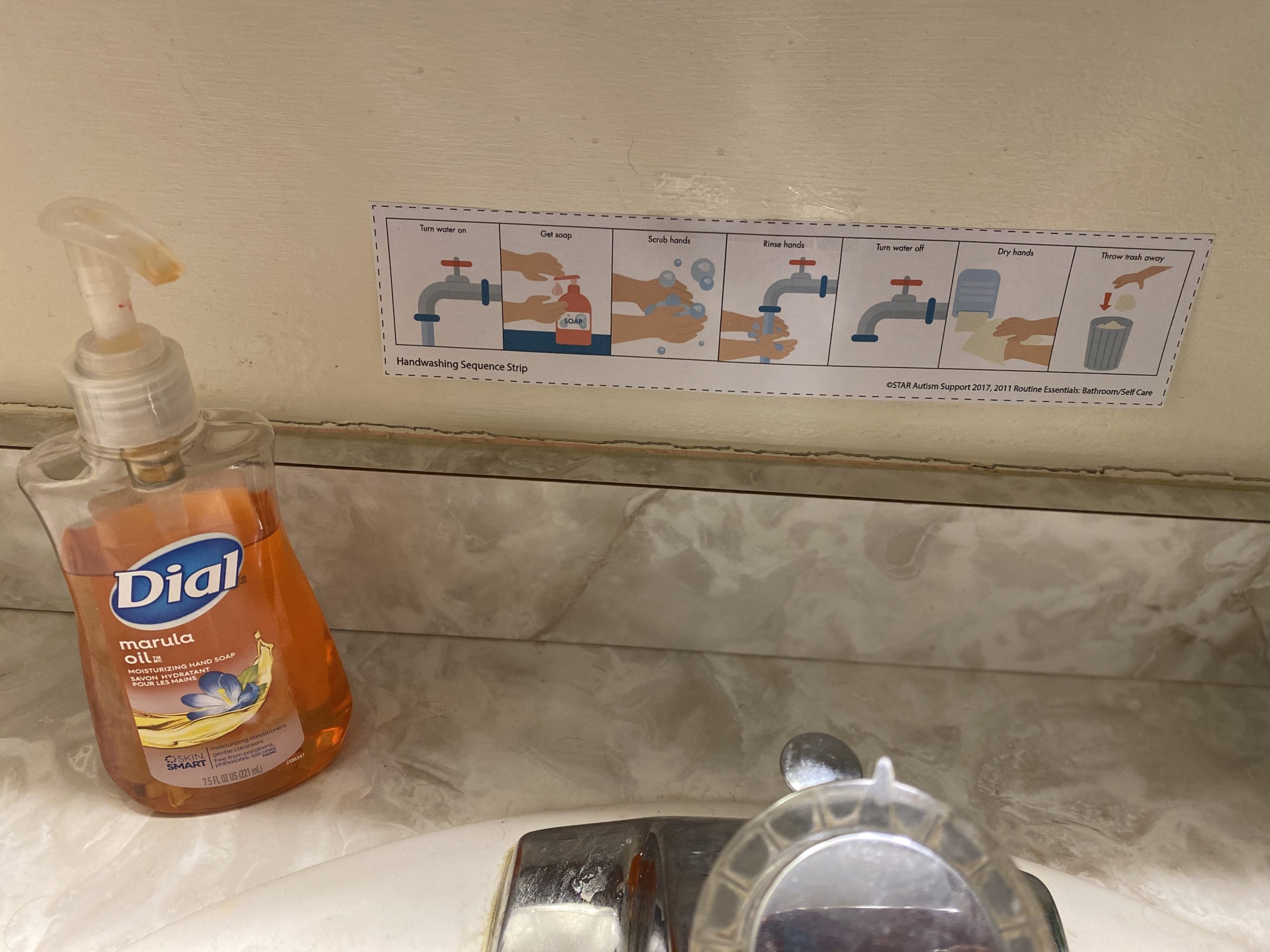 functional routines washing hands