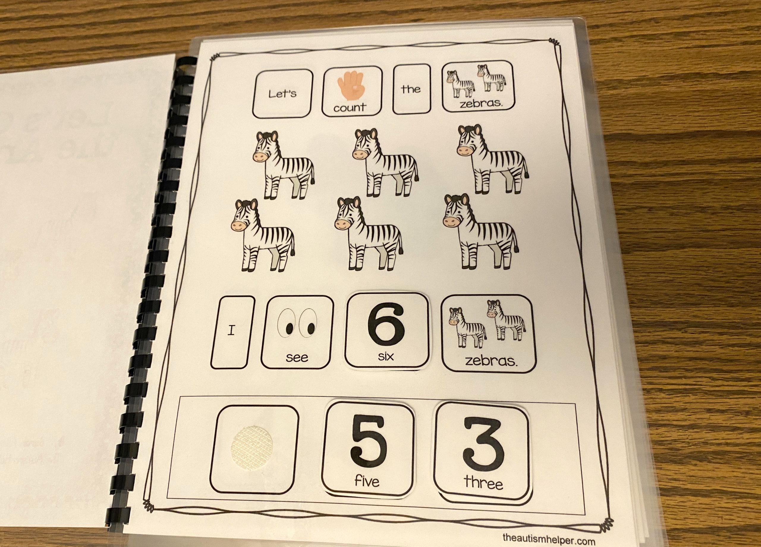 lets count the animals 6 zebras