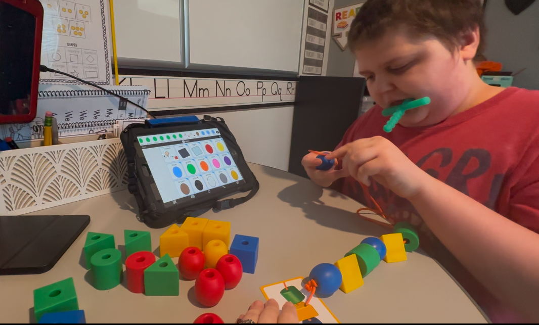 George using AAC for OT