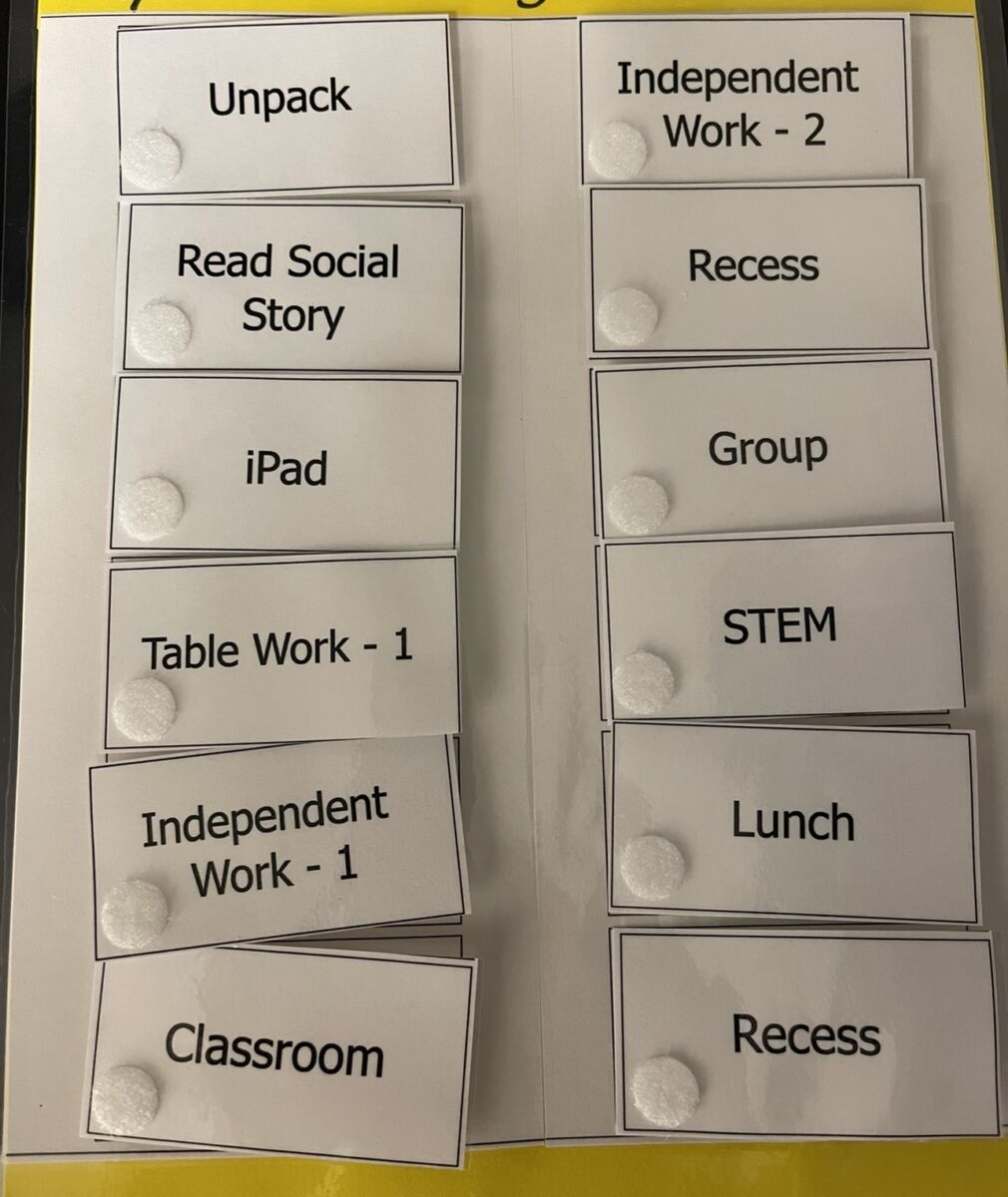 Planning for the Fall: Part 2 - Visual Schedules