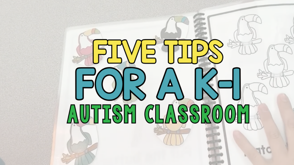 5 Tips To Help a K-1 Autism Classroom Run Smoothly